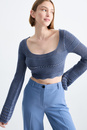 Bild 1 von C&A CLOCKHOUSE-Crop Pullover, Blau, Größe: XS