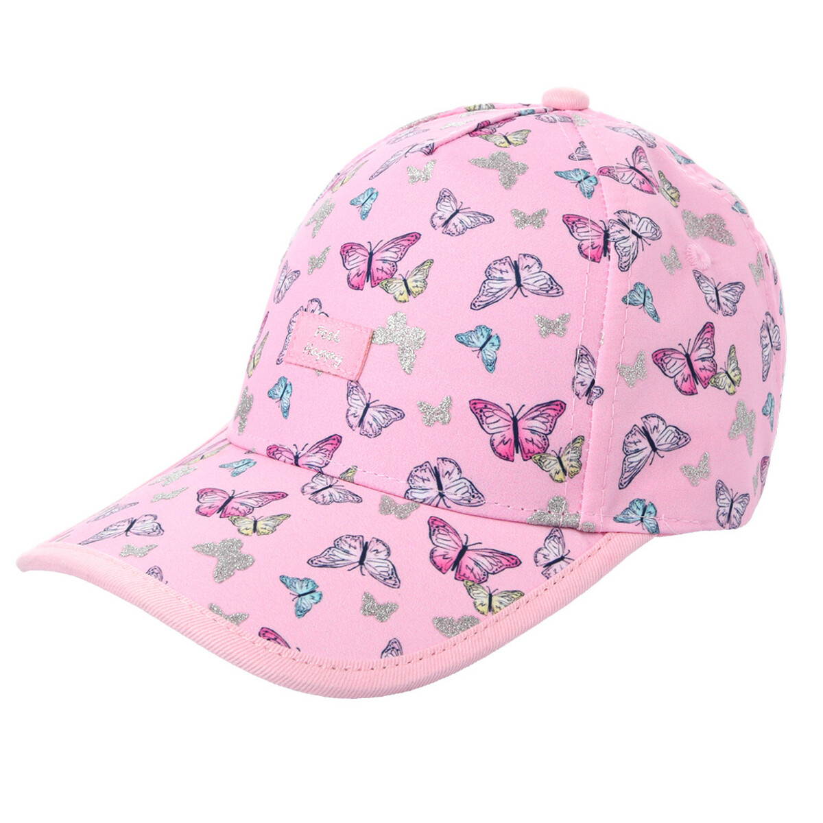 Bild 1 von Mädchen Kappe mit Schmetterling-Allover ROSA