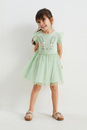 Bild 1 von C&A Hase-Set-Kleid und Scrunchie-2 teilig, Grün, Größe: 92