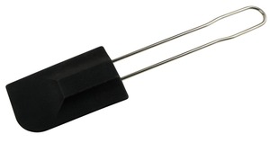 METRO Professional Silikon-Teigschaber, Edelstahl / Silikon, 31,5 x 11,5 x 7 cm, schwarz / silber