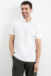 C&A Poloshirt-Flex, Weiß, Größe: S