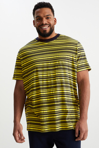 C&A T-Shirt-gestreift, Gelb, Größe: 3XL