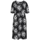 Bild 1 von Damen Kleid mit Blumen allover SCHWARZ / WEISS