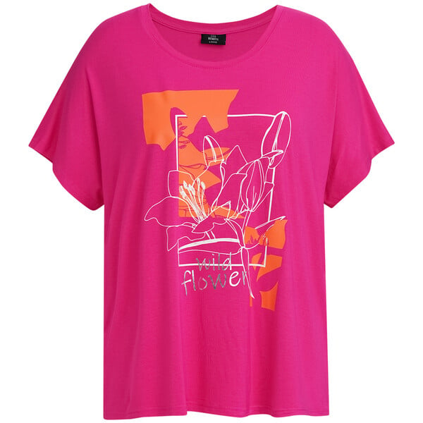Bild 1 von Damen T-Shirt mit Print PINK