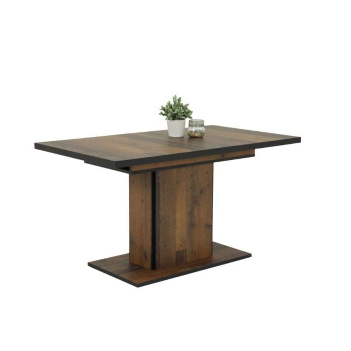 Bild 1 von Esstisch Andrea 140-180 x 80 cm Oldwood-Dekor/schwarz