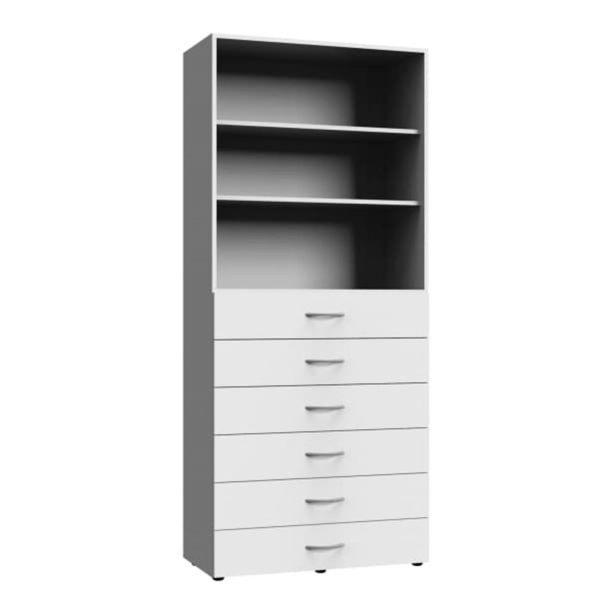 Bild 1 von Büro-Mehrzweckschrank Multiraumkonzept 80x185x40 cm weiß