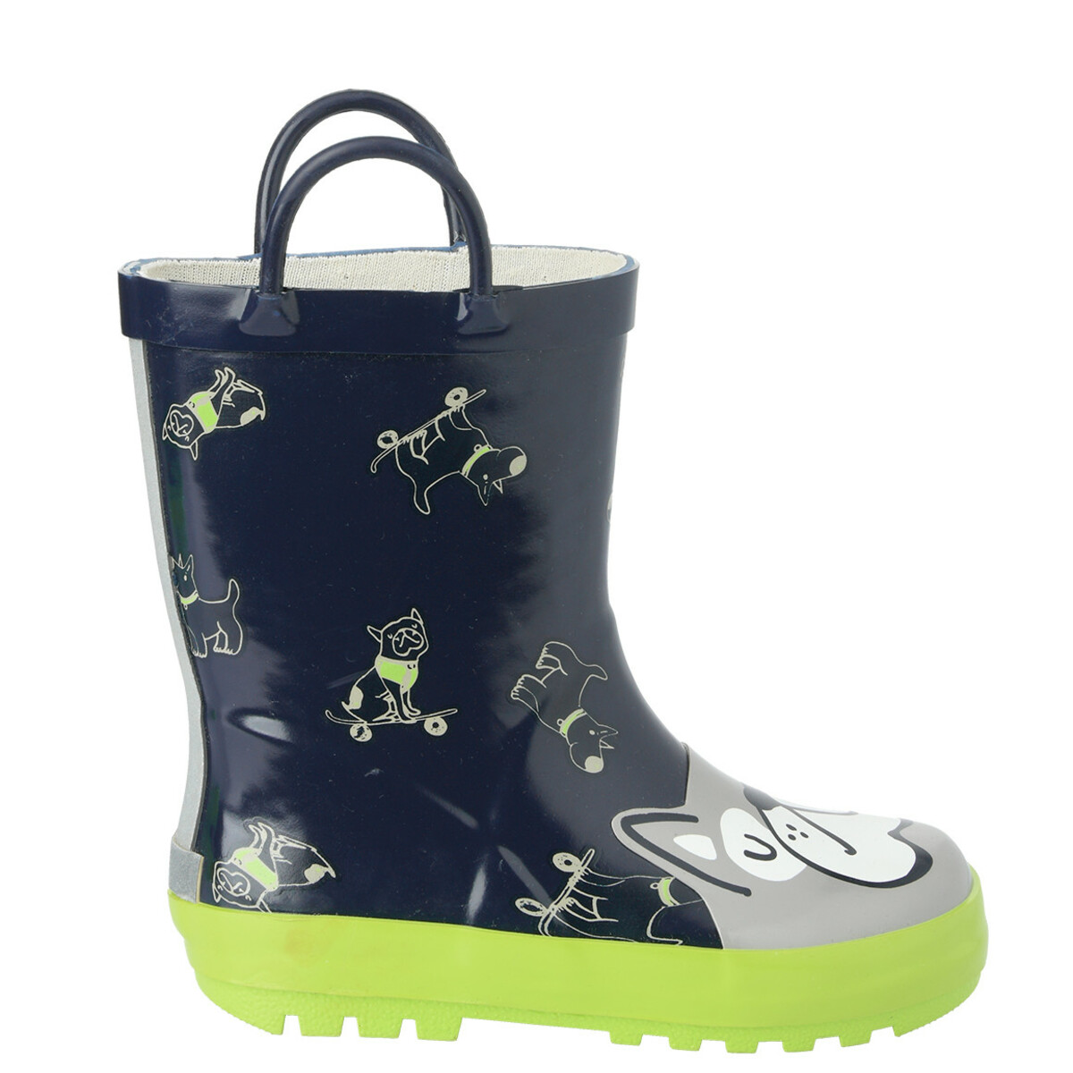 Bild 1 von Jungen Gummistiefel mit Hunde-Motiv DUNKELBLAU