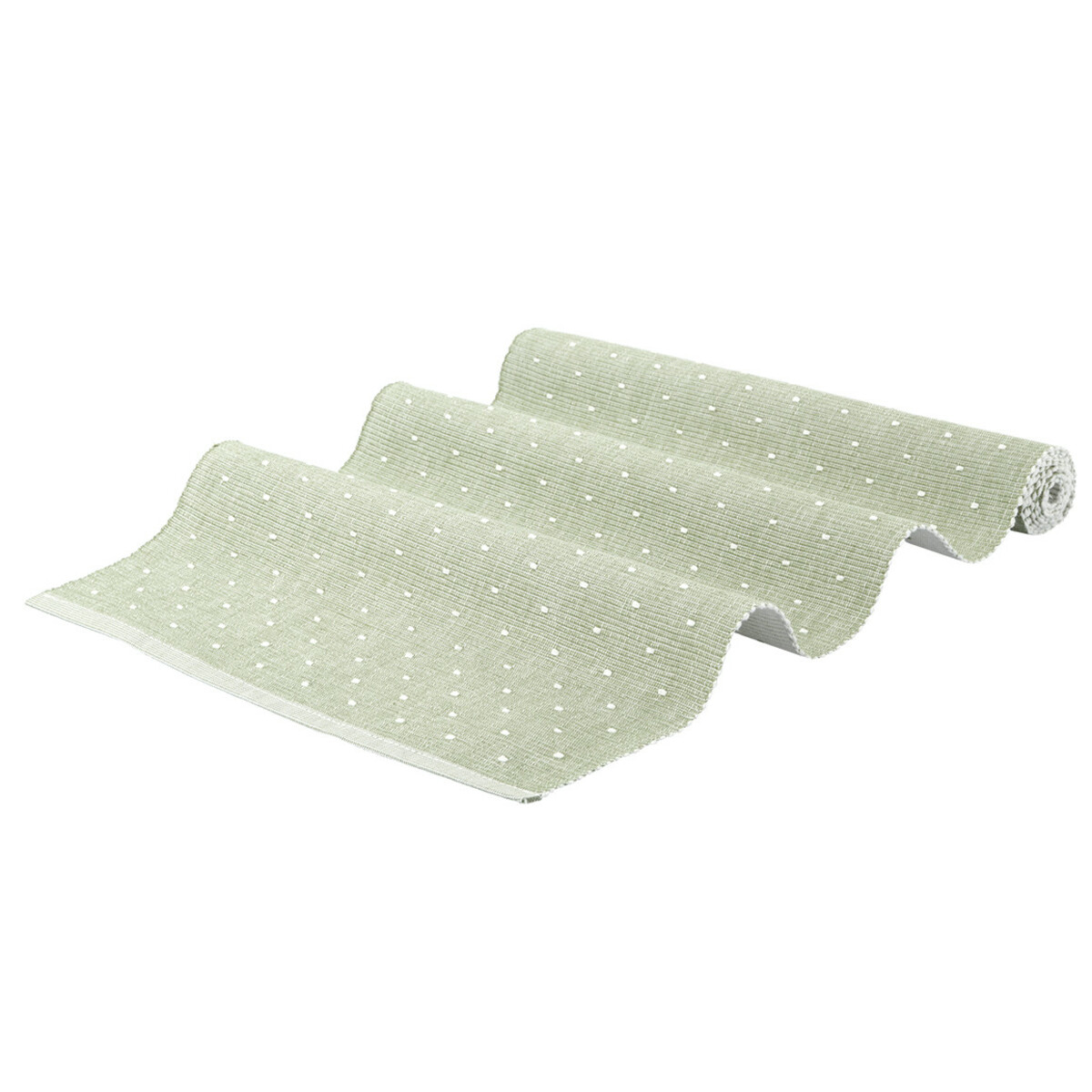 Bild 1 von Tischläufer mit Punkte-Allover HELLGRÜN / WEISS