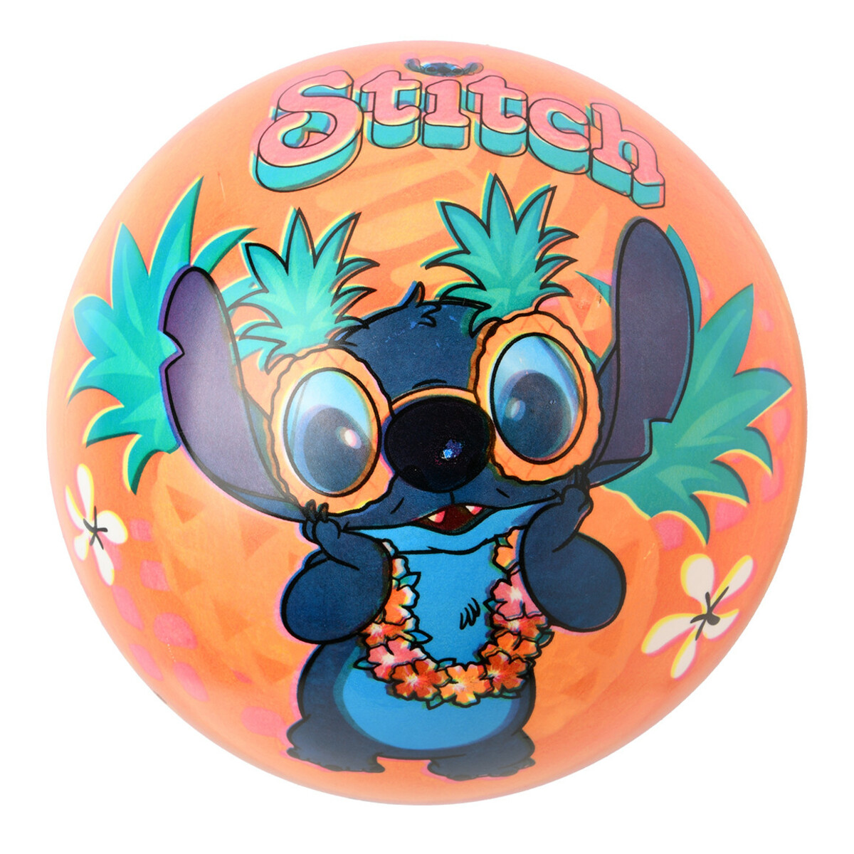Bild 1 von Stitch Spielball mit großem Print ORANGE / DUNKELBLAU