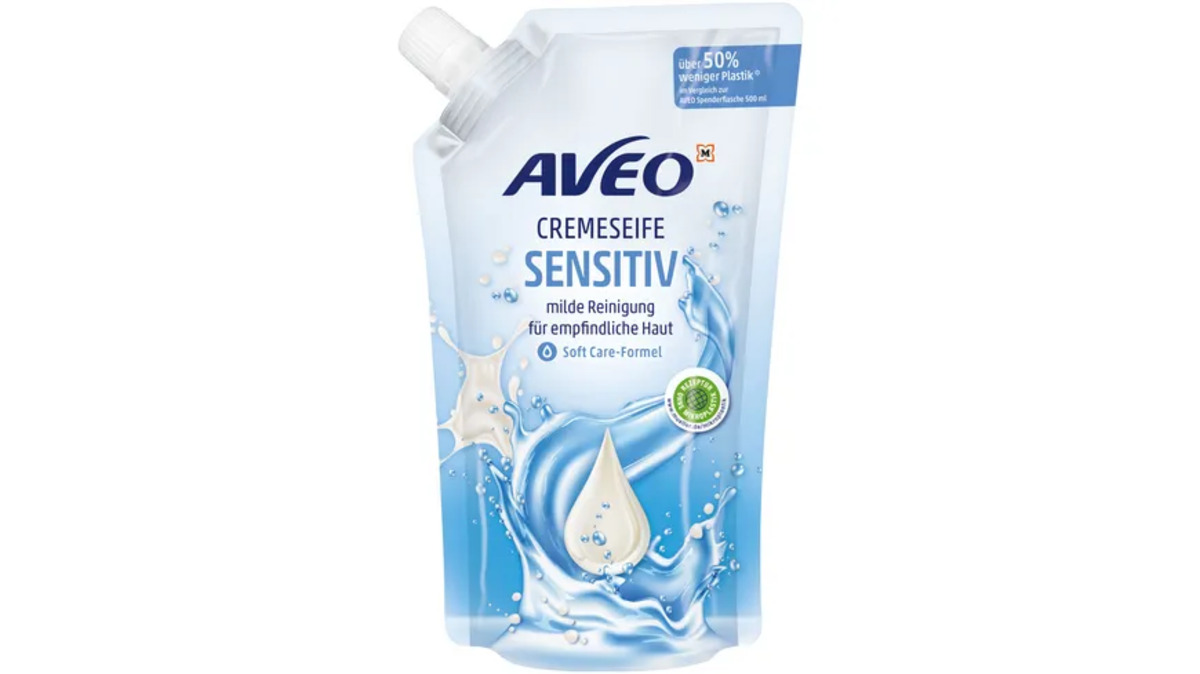 Bild 1 von AVEO Cremeseife Sensitiv Nachfüllbeutel