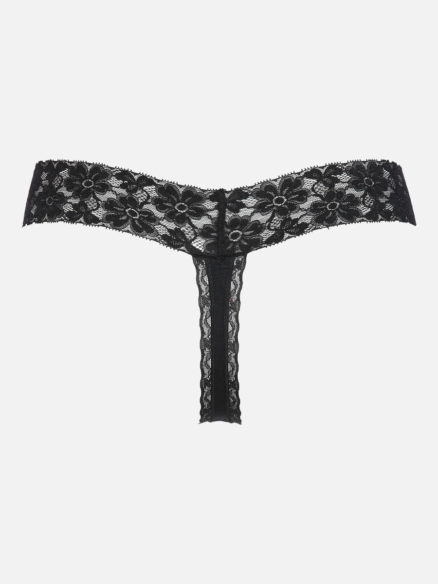 Bild 2 von Damen Tanga mit Spitze im 2er Pack
                 
                                                        Schwarz