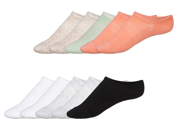 Bild 1 von esmara® Damen Sneakersocken, 5 Paar, mit Baumwolle