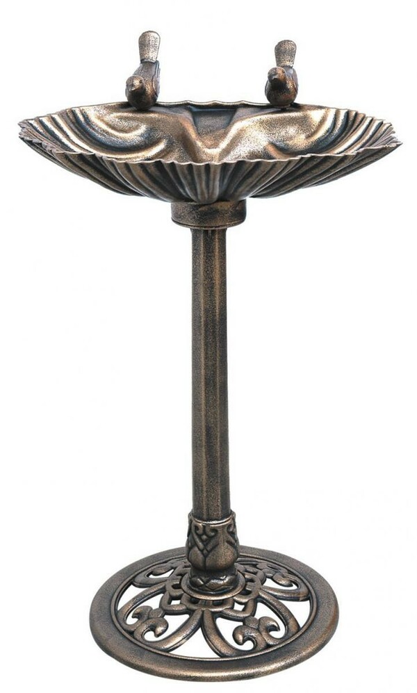 Bild 2 von Harms Vogeltränke, muschelförmig, bronzefarbig