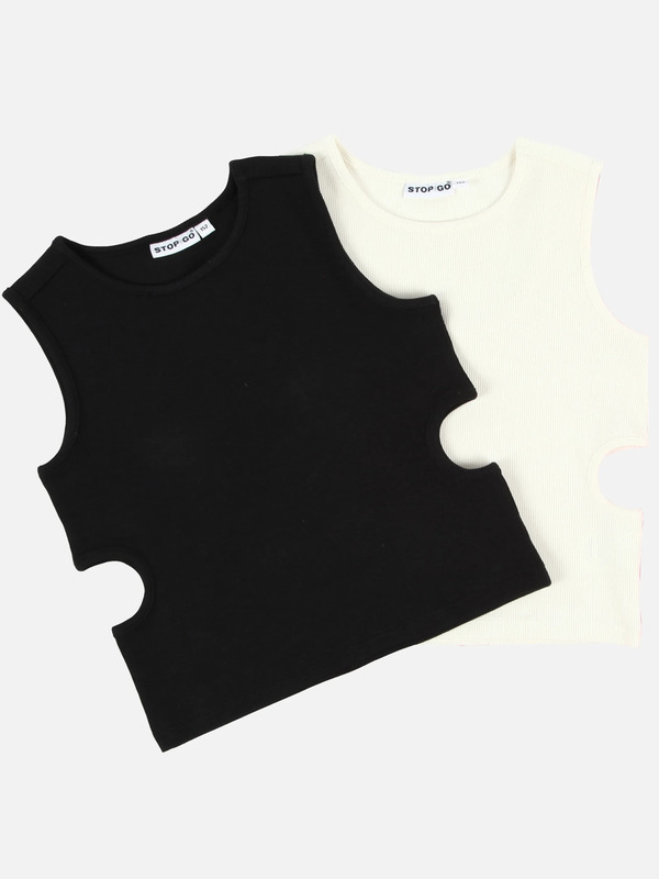 Bild 2 von Mädchen Top mit Cut Out
                 
                                                        Schwarz