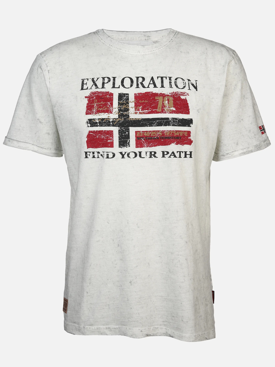 Bild 1 von Herren T-Shirt mit Frontbild
                 
                                                        Weiß