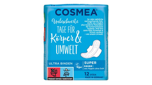 Cosmea® Comfort Plus Ultra Binden, Geruchsschutz, Super mit Flügeln, 12 Stück