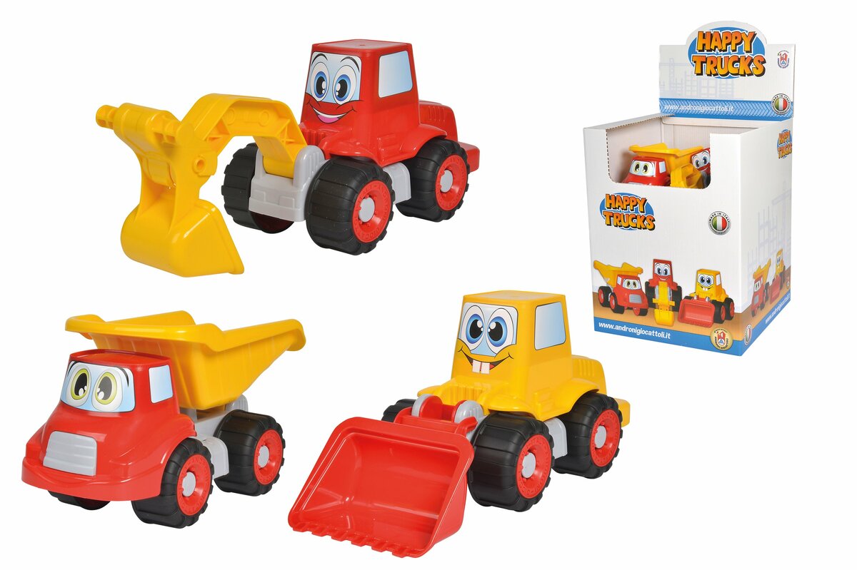 Bild 1 von Happy Trucks robuste Baufahrzeuge für den Sandkasten mit lustigen Designs