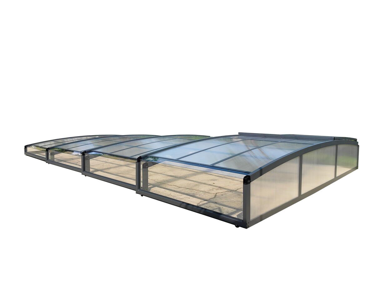 Bild 1 von HC Garten & Freizeit Poolüberdachung aus Aluminium, ca. 8,81 x 4,26 x 0,92 m