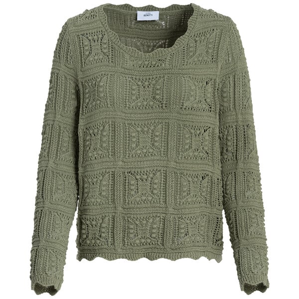 Bild 1 von Damen Strickpullover aus Lochstrick OLIV