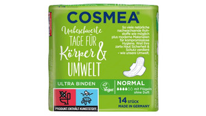 Cosmea® Comfort Plus Ultra Binden, Geruchsschutz, Normal mit Flügeln, 14 Stück