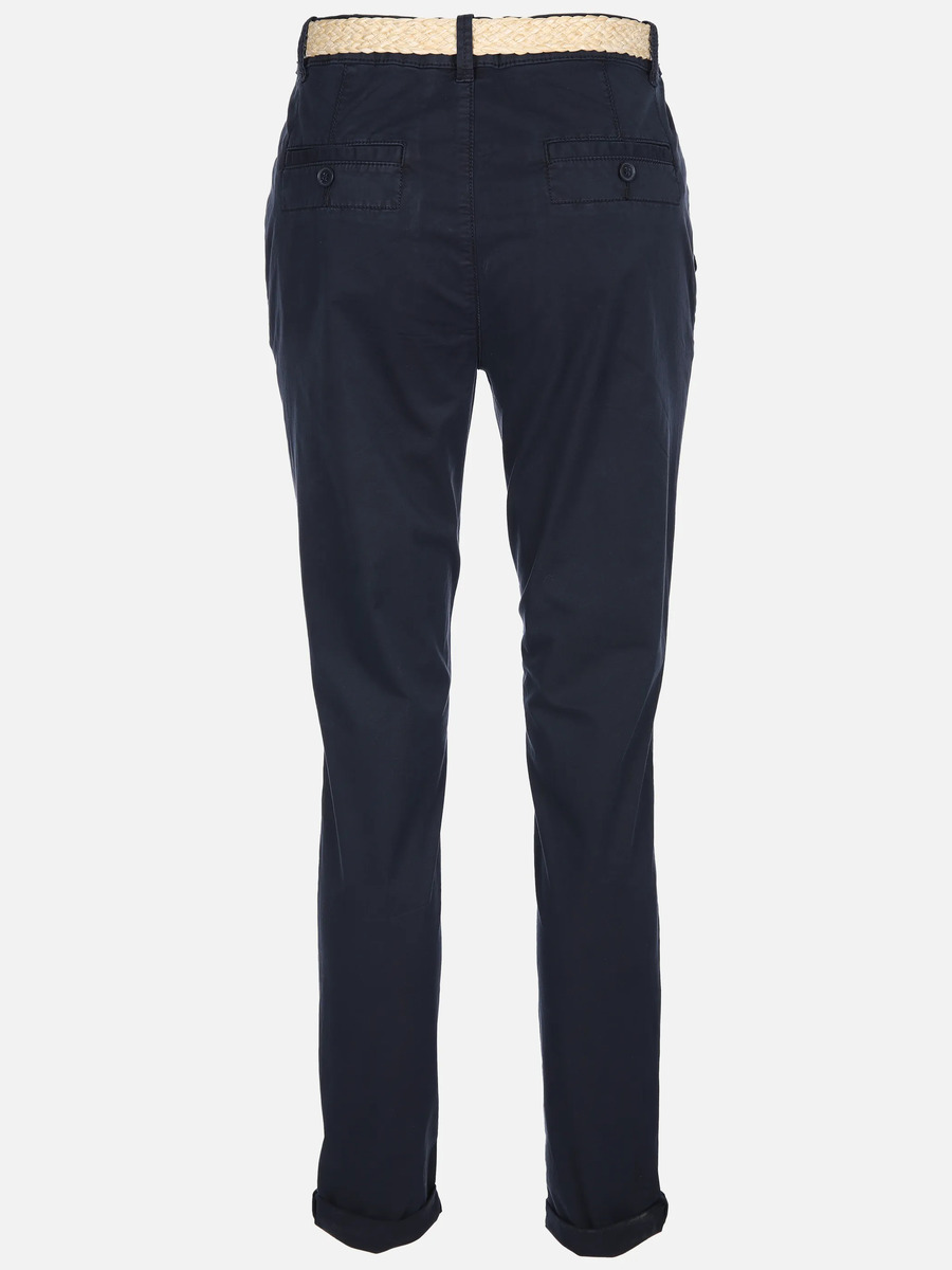 Bild 2 von Damen Chinohose mit Flechtgürtel
                 
                                                        Blau