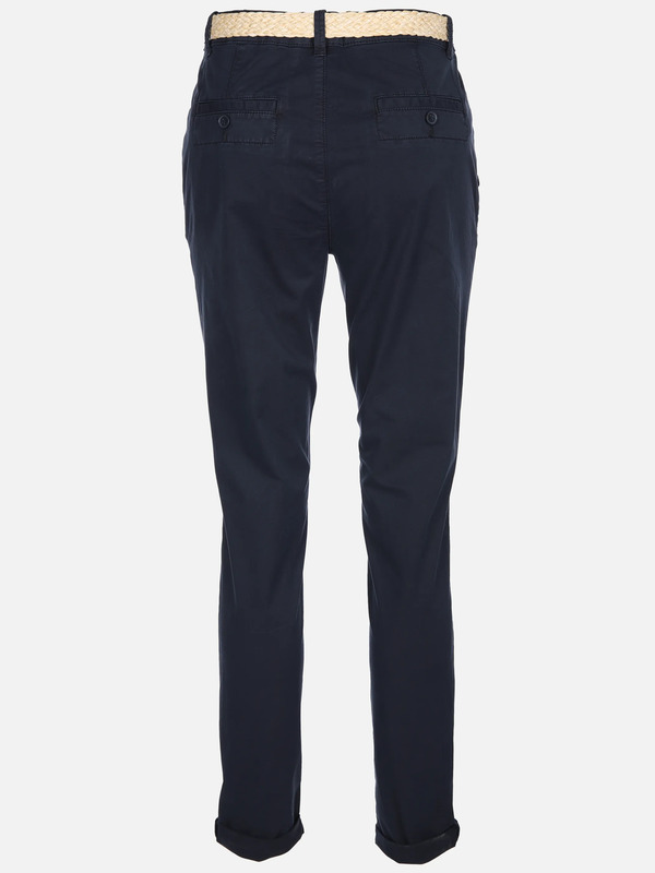 Bild 2 von Damen Chinohose mit Flechtgürtel
                 
                                                        Blau