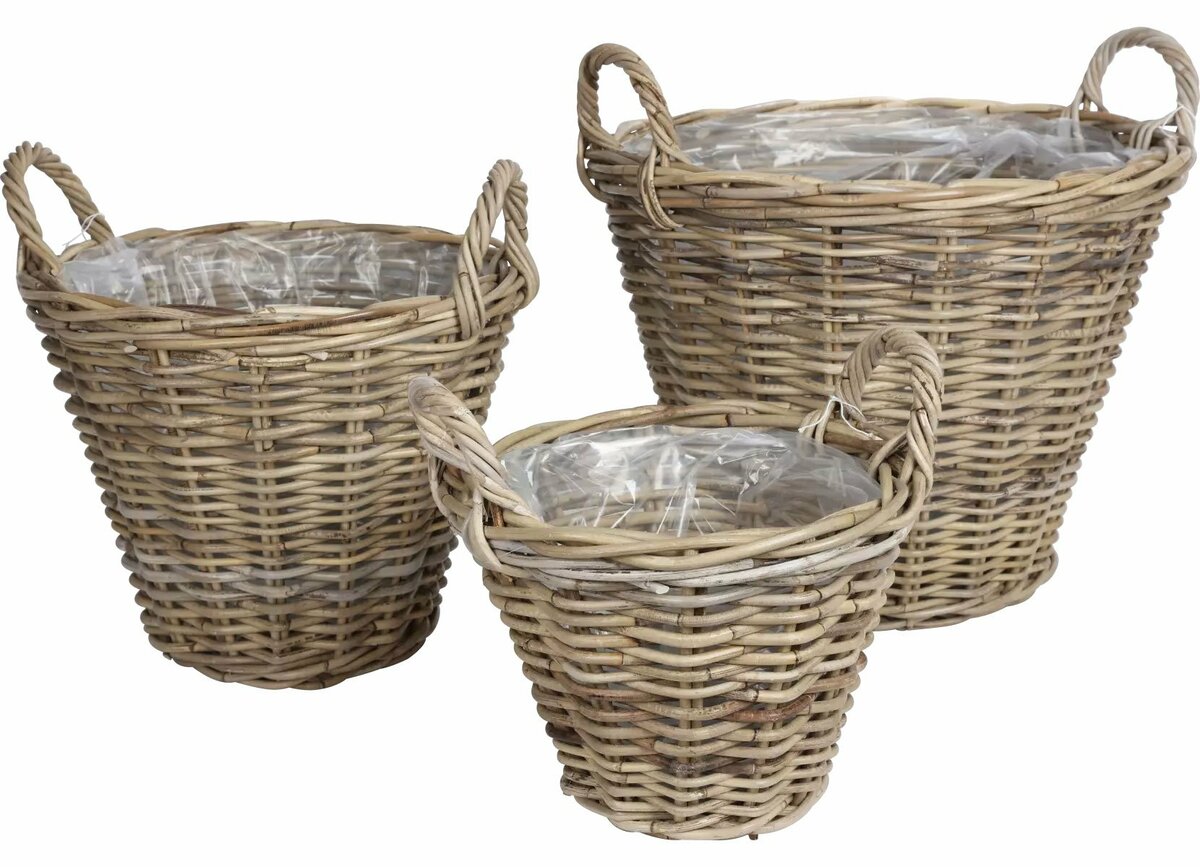 Bild 1 von Weiden-Kartoffelkörbe Rund 3er-Set