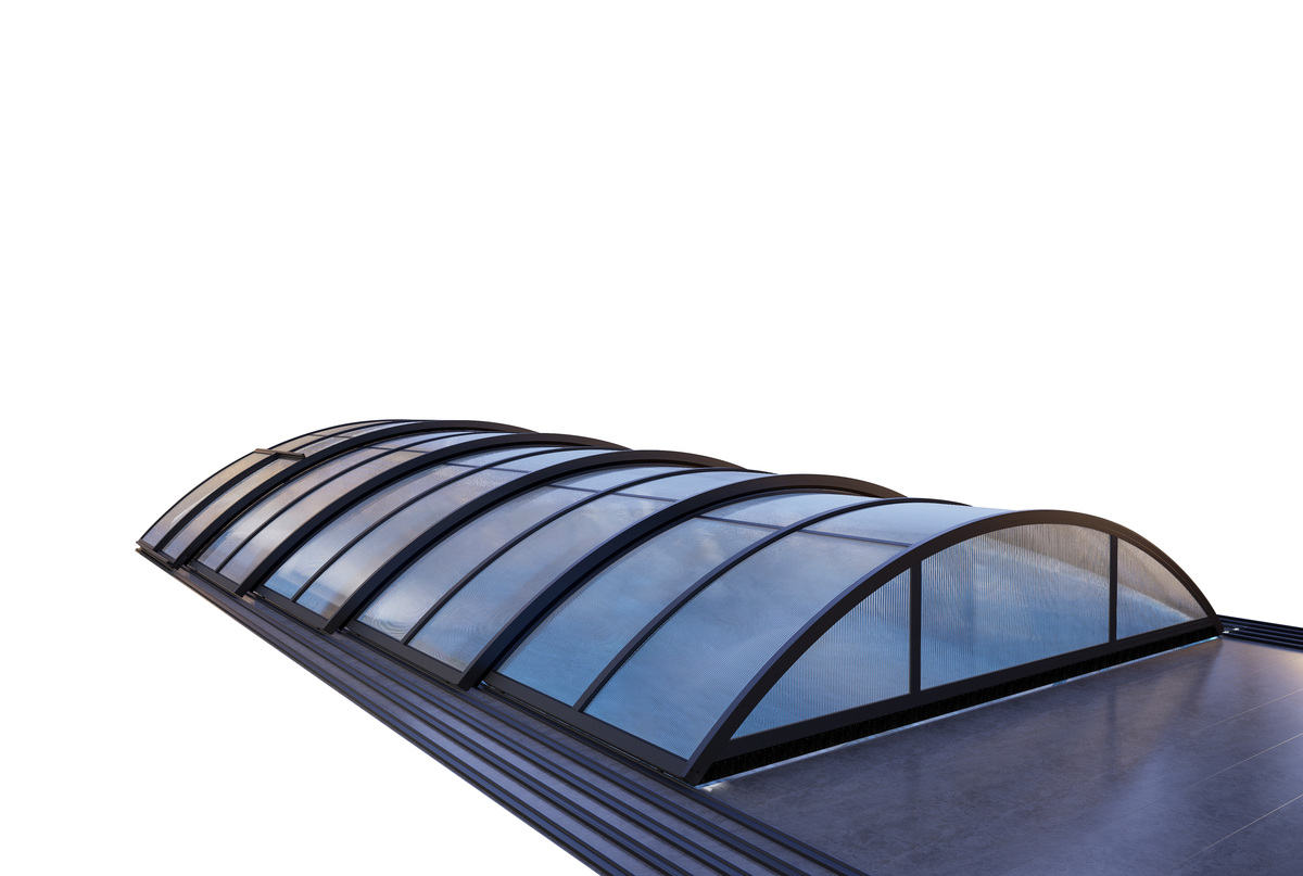 Bild 2 von HC Garten & Freizeit Poolüberdachung "Adèle" aus Aluminium, ca. 12,50 x 6,81 x 1,65 m