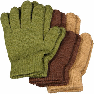 Handschuhe 3er-Pack, Olivgrün, ONE SIZE