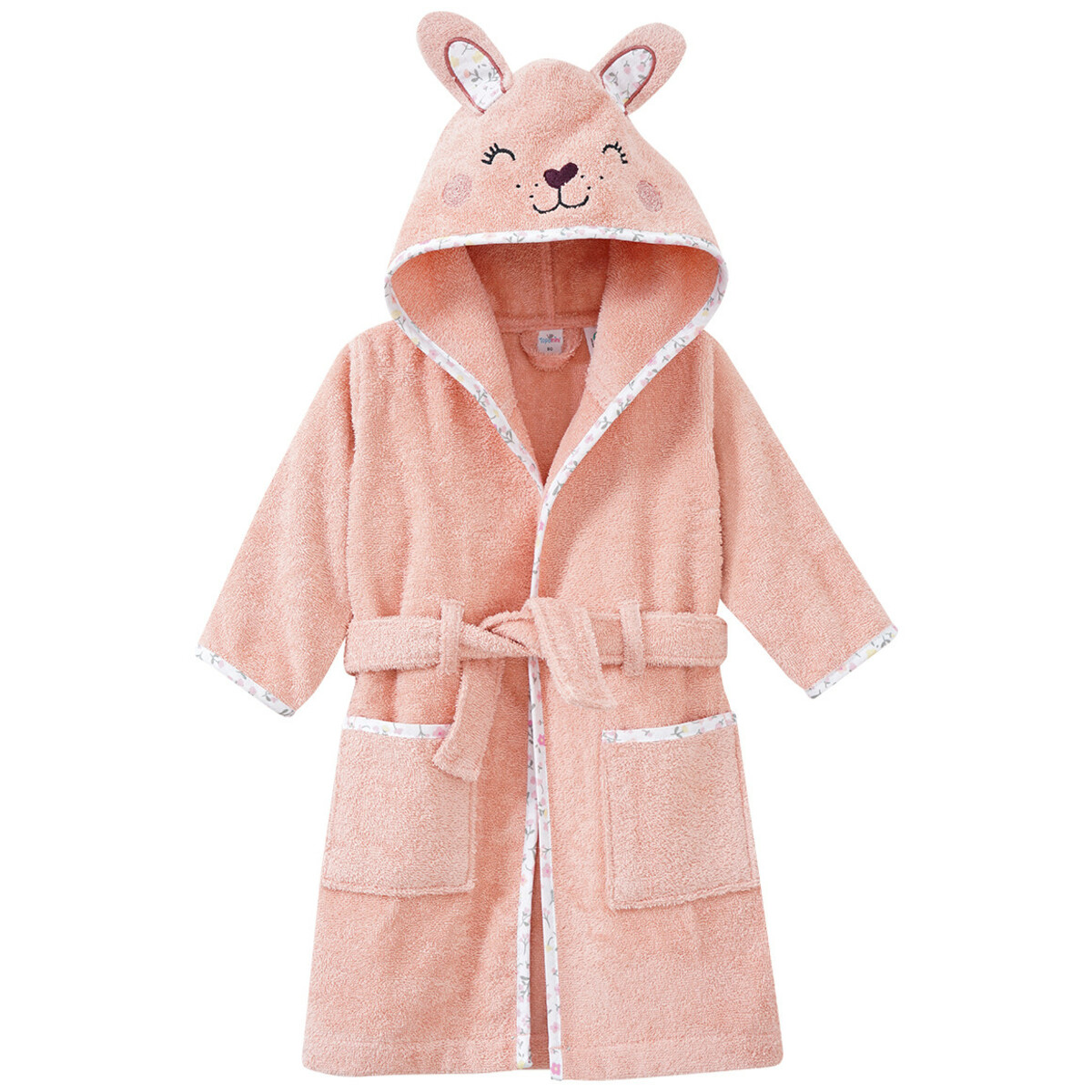 Bild 1 von Baby Bademantel mit Hasen-Motiv ROSA
