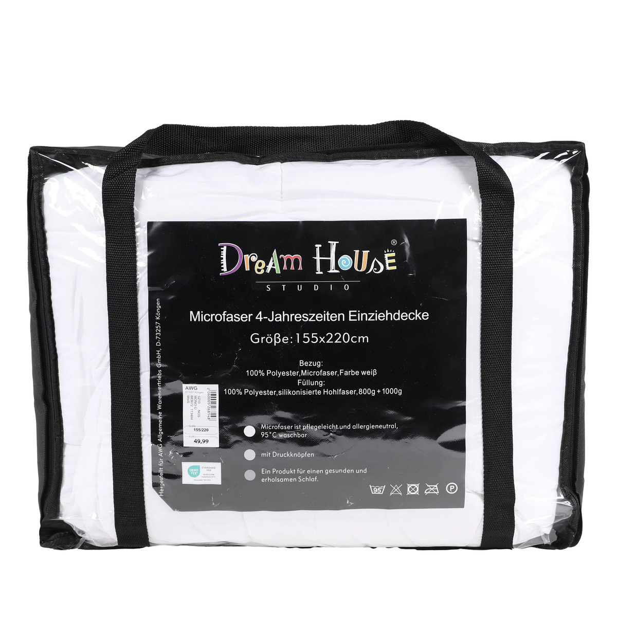 Bild 4 von 4 Jahreszeiten Einziehdecke 155x220cm
                 
                                                        Weiß