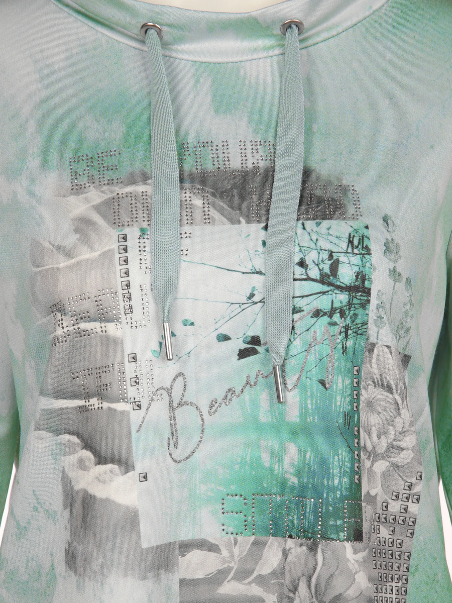 Bild 3 von Damen Sweatshirt im Alloverprint
                 
                                                        Türkis