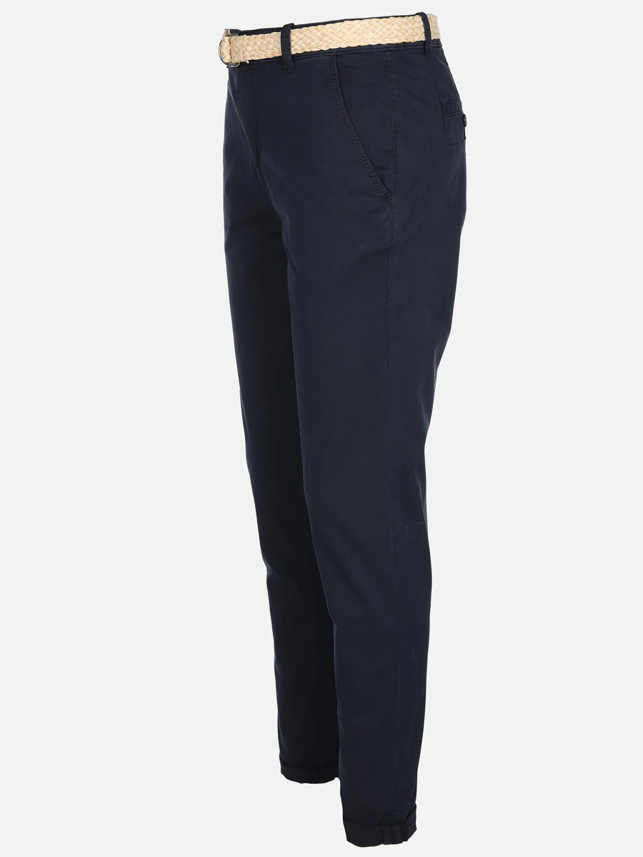 Bild 3 von Damen Chinohose mit Flechtgürtel
                 
                                                        Blau