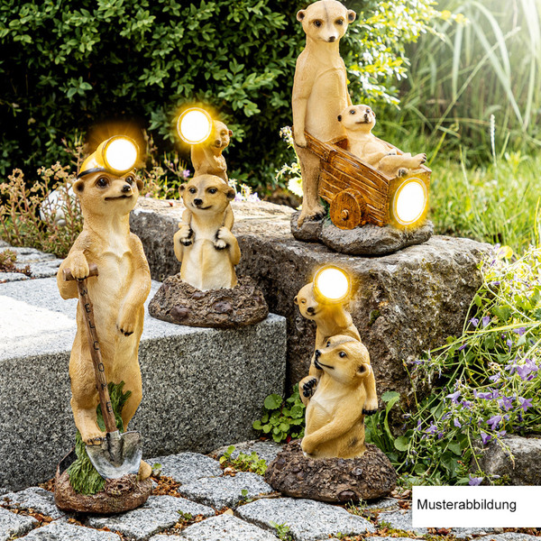 Bild 2 von I-Glow LED-Solar-Erdmännchen - Mit Fernglas (Quer)