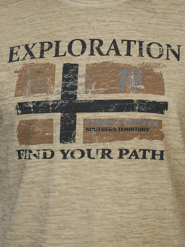 Bild 3 von Herren T-Shirt mit Frontbild
                 
                                                        Braun