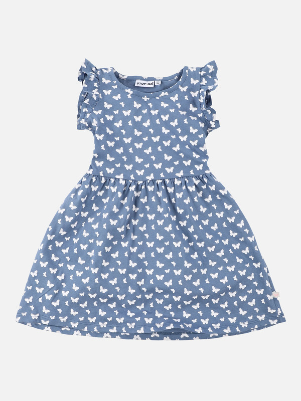 Bild 1 von Mädchen Kleid mit Alloverprint
                 
                                                        Blau