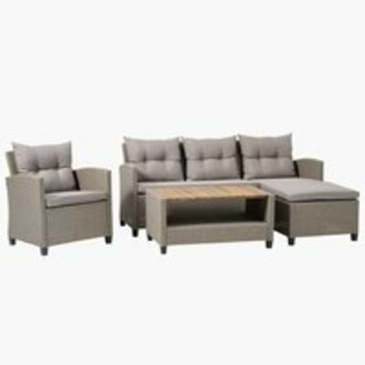 Bild 1 von Lounge-Set VEN 4 Personen m/Chaise natur