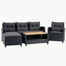 Bild 1 von Lounge-Set VEN 4 Personen m/Chaise schwarz