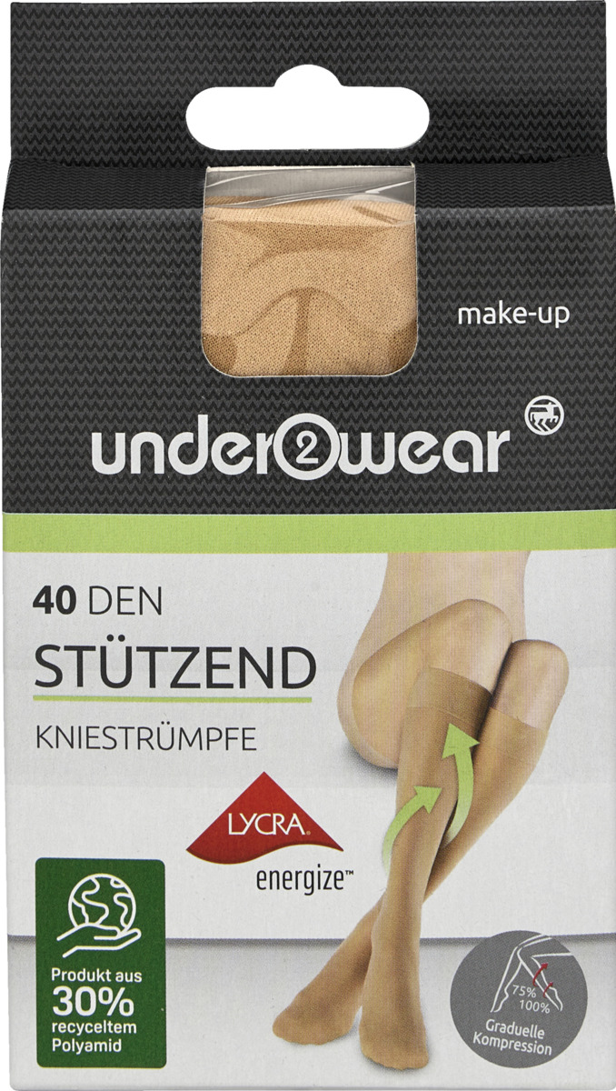 Bild 1 von under2wear Stützkniestrumpf 40den make-up Gr. 39/42