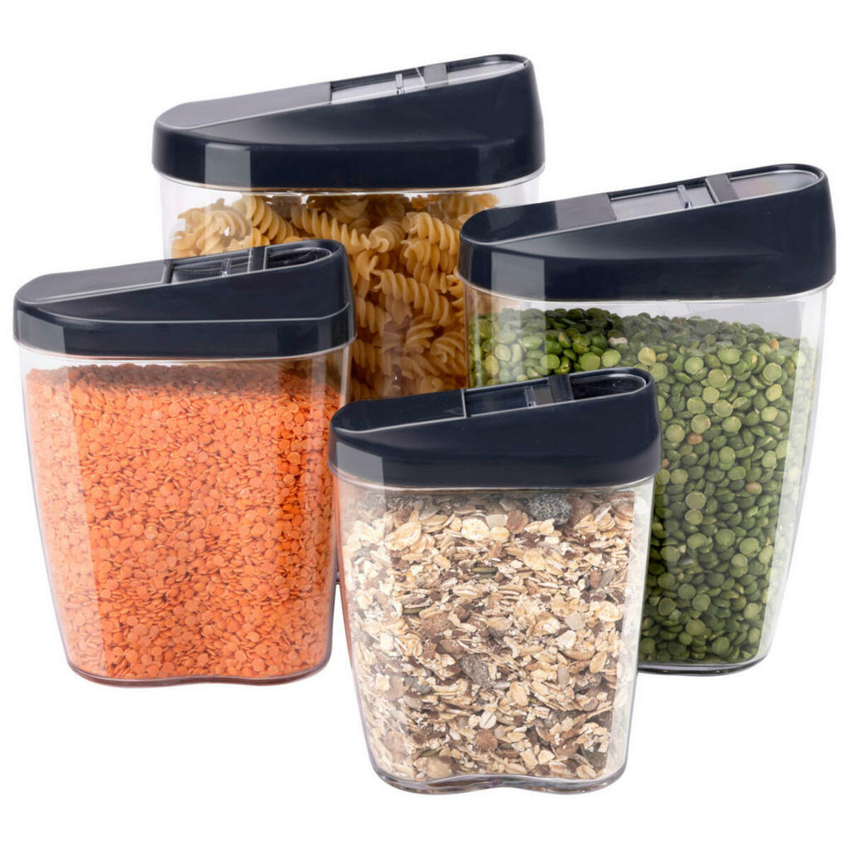 Bild 1 von Alpina Vorratsdosenset mit Schiebefunktion anthrazit