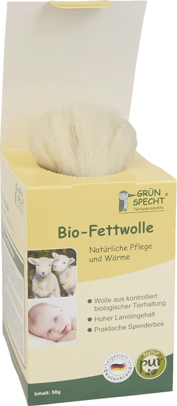Bild 2 von GRÜNSPECHT Bio-Fettwolle 13.98 EUR/100 g