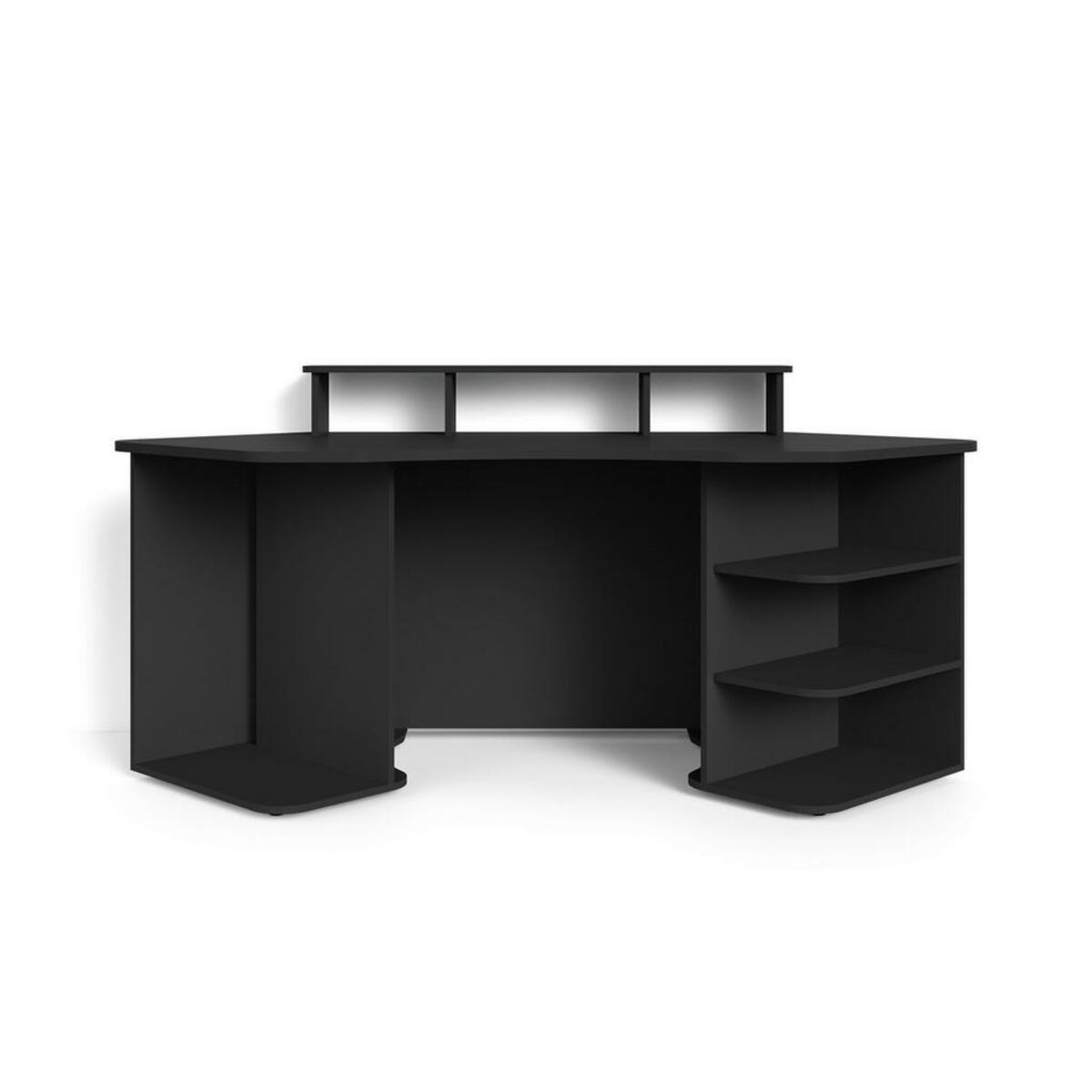 Bild 1 von Schreibtisch THANATOS schwarz B/H/T: ca. 198x93,5x85 cm