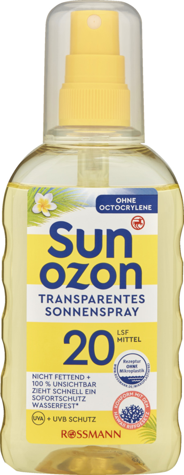 Bild 1 von sunozon Classic Transparents Sonnenspray LSF 20