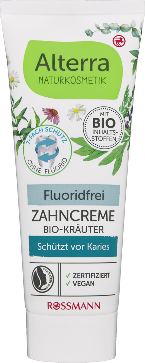 Bild 1 von Alterra NATURKOSMETIK Zahncreme Fluoridfrei Bio-Kräuter
