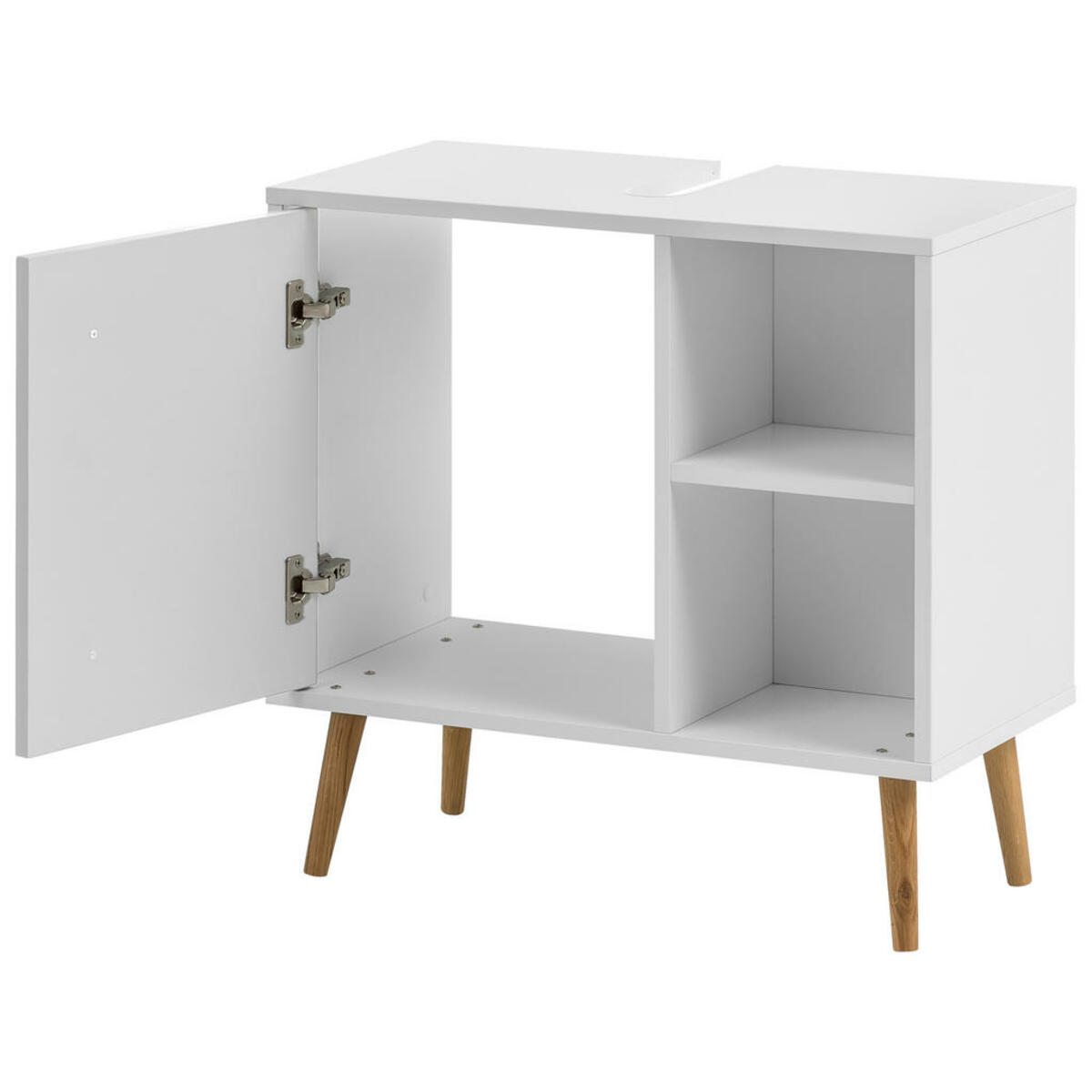 Bild 1 von Waschbeckenunterschrank Jonte weiß B/H/T: ca. 65,3x64,8x33,1 cm