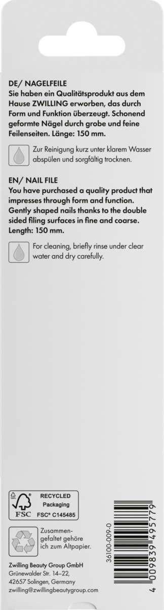 Bild 2 von ZWILLING Nagelfeile, 150mm