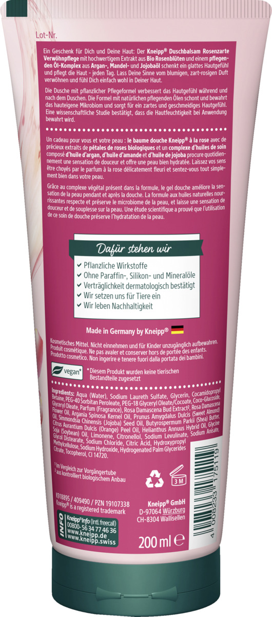 Bild 2 von Kneipp Duschbalsam Rosenzarte Verwöhnpflege
