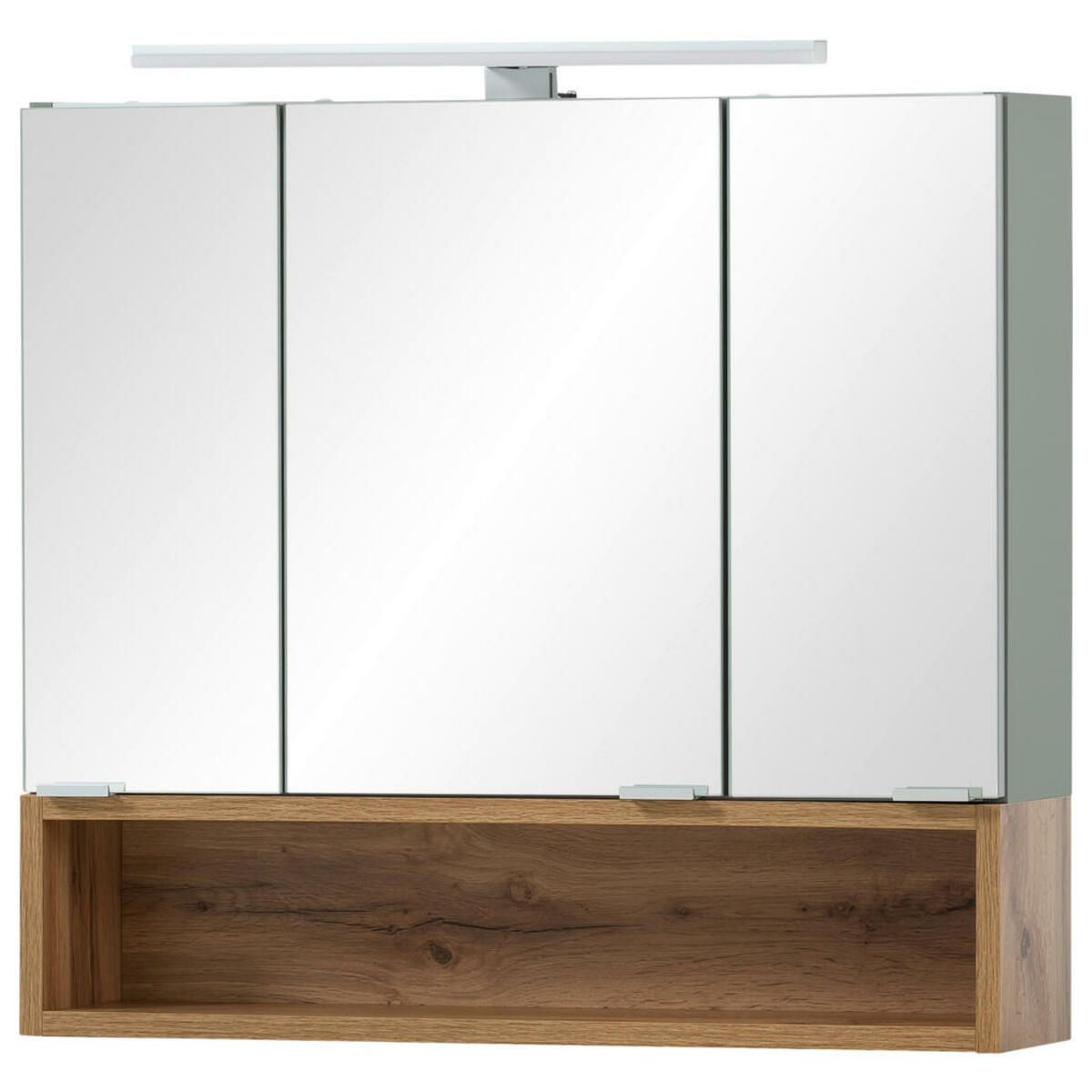 Bild 1 von Spiegelschrank Smilla Eiche Landhaus Nachbildung Pistazie B/H/T: ca. 67x64,7x16 cm