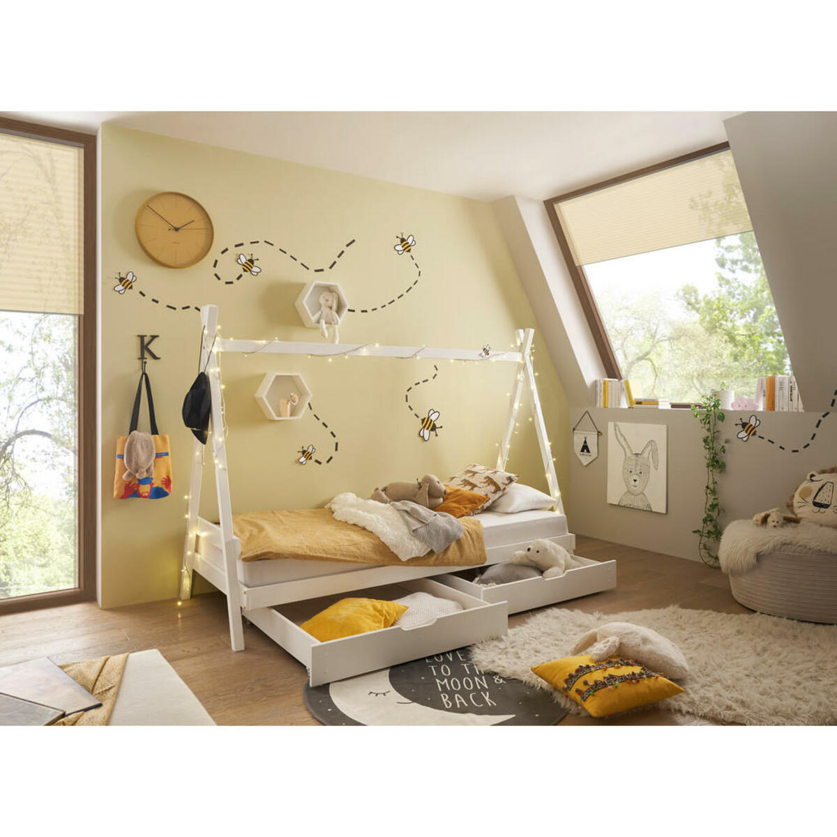 Bild 1 von Bettschubkästen Sora weiß