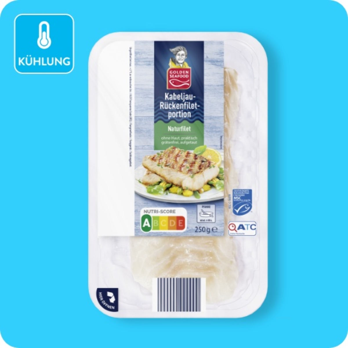 Bild 1 von GOLDEN SEAFOOD Kabeljau-Rückenfilet, MSC-zertifiziert²